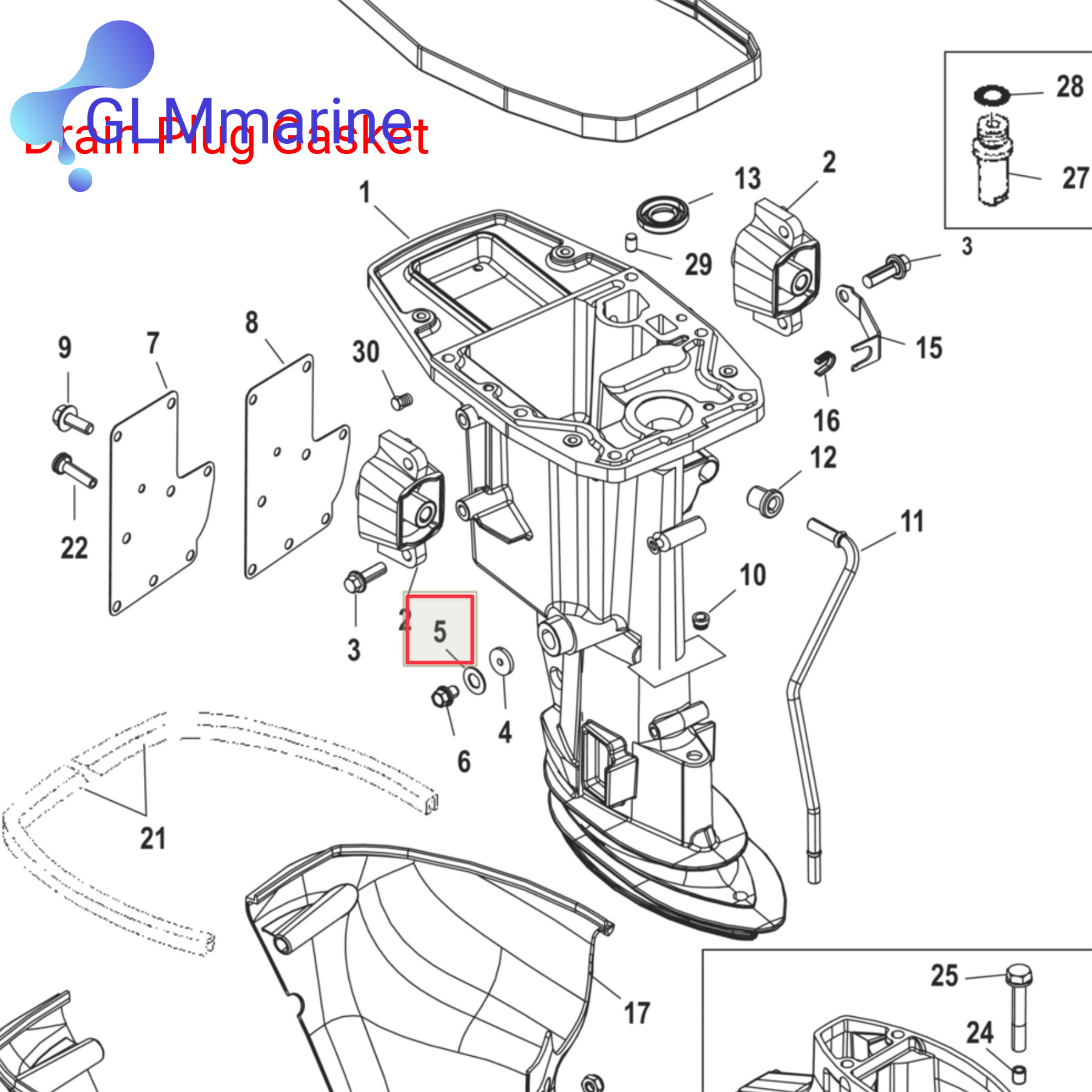 Drain Screw Gasket & Drain Plu - Ink Cartridge 评论和价格