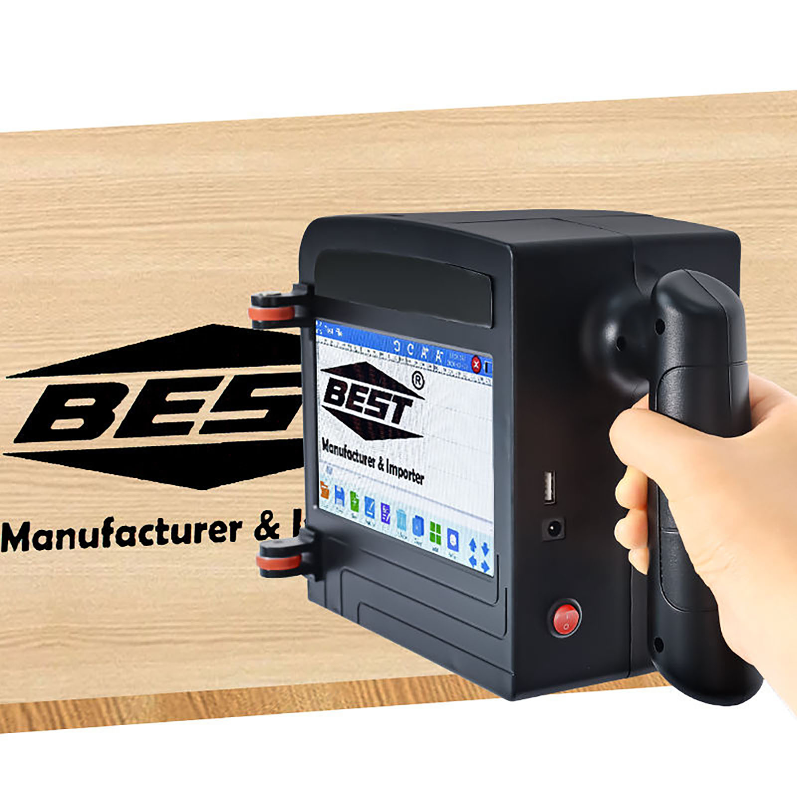 ZM-C100 10CM Portable Handheld - Barcode Printer 评论和价格