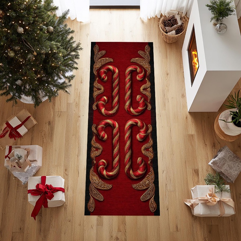 Xmas Bauble Print Runner Rug P - Commercial Fabric Printing Machine 评论和价格
